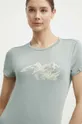 turkusowy Viking t-shirt sportowy Lenta Bamboo Damski