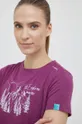 fioletowy Viking t-shirt sportowy Lenta Bamboo