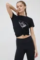 μαύρο Αθλητικό μπλουζάκι Viking Lenta Γυναικεία