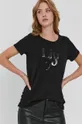 czarny Liu Jo T-shirt TF1249.J5972