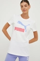 Puma t-shirt bawełniany  Materiał zasadniczy: 100 % Bawełna Ściągacz: 80 % Bawełna, 20 % Poliester