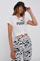 Puma T-shirt bawełniany 586774 biały 586774