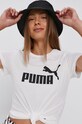 Puma T-shirt bawełniany 586774 586774 biały