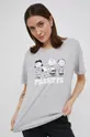 γκρί Βαμβακερό μπλουζάκι Only Γυναικεία