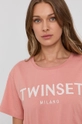 Twinset T-shirt bawełniany Damski