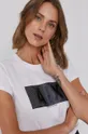 biały Armani Exchange T-shirt 6KYTAV.YJ5MZ