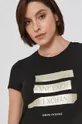 czarny Armani Exchange T-shirt 6KYTGM.YJC7Z