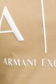 Armani Exchange t-shirt bawełniany 8NYT70.YJ16Z beżowy