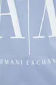 modra Bombažna kratka majica Armani Exchange