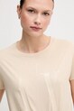 Îmbrăcăminte Armani Exchange tricou din bumbac 8NYTCX.YJG3Z bej