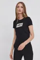 czarny Elisabetta Franchi T-shirt bawełniany