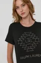 czarny Lauren Ralph Lauren T-shirt 200809653001
