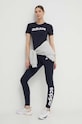 Bavlněné tričko adidas H07833 H07833 námořnická modř AW22