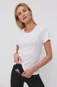 biały adidas Performance T-shirt H31027 Damski