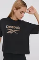 čierna Bavlnené tričko Reebok Classic H41353