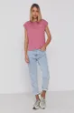 Bavlnené tričko Pepe Jeans Bloom fialová