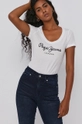 biały Pepe Jeans T-shirt Pam