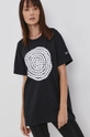 adidas Performance T-shirt bawełniany x Marimekko GT8823 czarny