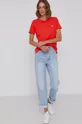 Wrangler T-shirt bawełniany czerwony