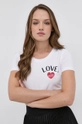 biały Love Moschino T-shirt