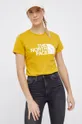 żółty The North Face T-shirt bawełniany