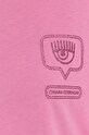 Chiara Ferragni Tricou din bumbac Glitter Eyelike 71CBHT13 roz