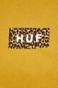 HUF T-shirt bawełniany wts0035 żółty