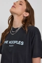 čierna Bavlnené tričko The Kooples