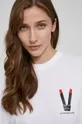 белый Хлопковая футболка Victoria Victoria Beckham