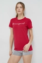 różowy Rossignol t-shirt bawełniany Damski