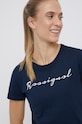 Rossignol T-shirt bawełniany nadruk granatowy RLKWY05