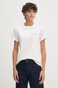 Βαμβακερό μπλουζάκι MC2 Saint Barth λευκό EMI0002