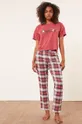 Etam T-shirt piżamowy fioletowy