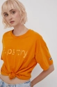 pomarańczowy Superdry T-shirt bawełniany