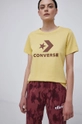 żółty Converse T-shirt bawełniany