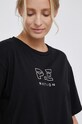 P.E Nation T-shirt bawełniany czarny PEBASICST038