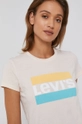 różowy Levi's T-shirt bawełniany