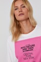 United Colors of Benetton T-shirt bawełniany biały 3MI5E1AH8.101