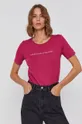 fioletowy United Colors of Benetton T-shirt bawełniany