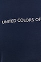 United Colors of Benetton T-shirt bawełniany 3GA2E16A2.016 granatowy