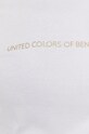 Бавовняна футболка United Colors of Benetton 3GA2E16A2.101 білий