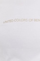 Bavlněné tričko United Colors of Benetton 3GA2E16A2.101 bílá