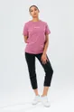 Hype Βαμβακερό μπλουζάκι ροζ