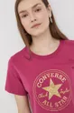 розов Памучна тениска Converse