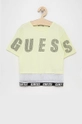 zielony Guess T-shirt dziecięcy Dziewczęcy