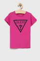 ορχιδέα Παιδικό βαμβακερό μπλουζάκι Guess Για κορίτσια