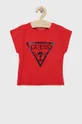 rdeča Guess otroški t-shirt Dekliški