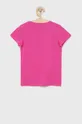 Guess - Dječja pamučna majica kratkih rukava roza