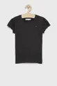 μαύρο Παιδικό μπλουζάκι Tommy Hilfiger Για κορίτσια