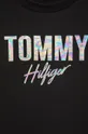 чёрный Детская хлопковая футболка Tommy Hilfiger